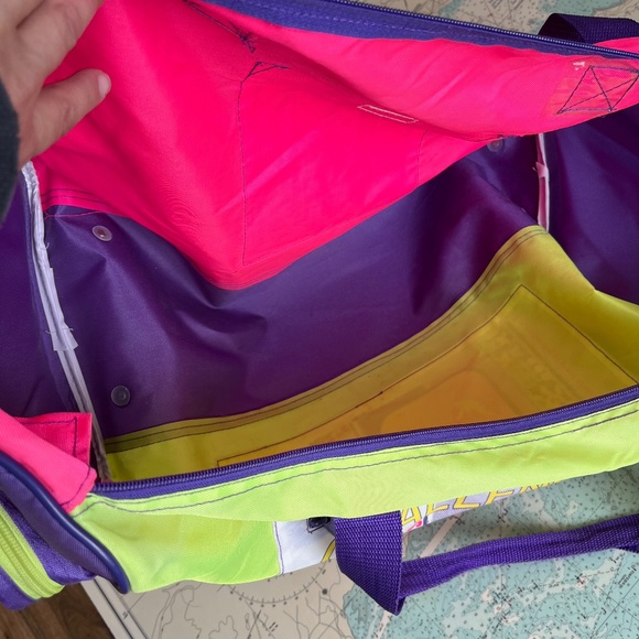 Retro 80s / 90s Neon Challenger Surf & Sail Duffle Bag - Picture 13 of 13